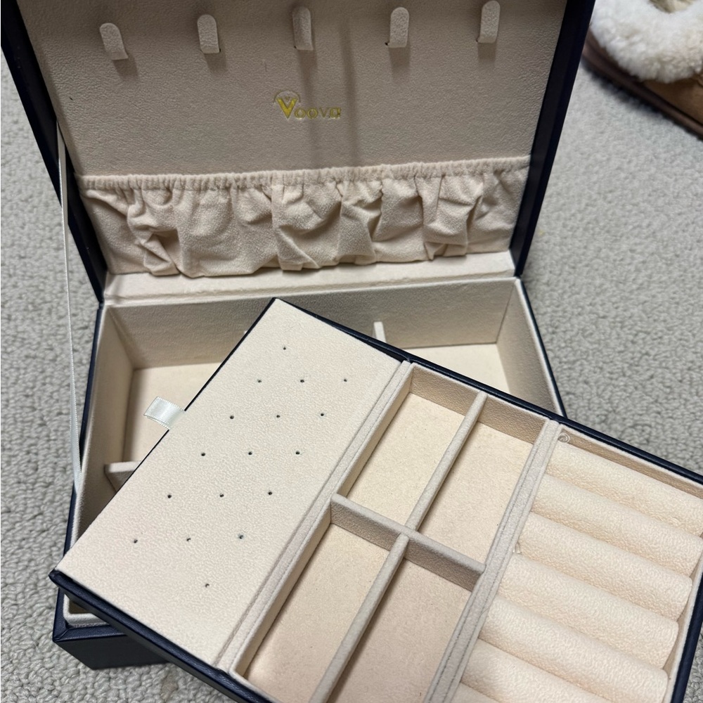 Navy jewelry box - Picture 4 of 7